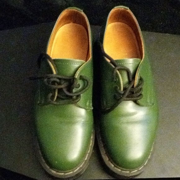 Solovair 6.5 3 Eye Boots/Dress Shoes Green - Picture 1 of 6